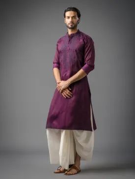 ROYAL BERRY EMBROIDERED KURTA