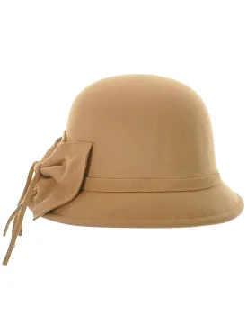 1920s Deluxe Womens Tan Cloche Hat