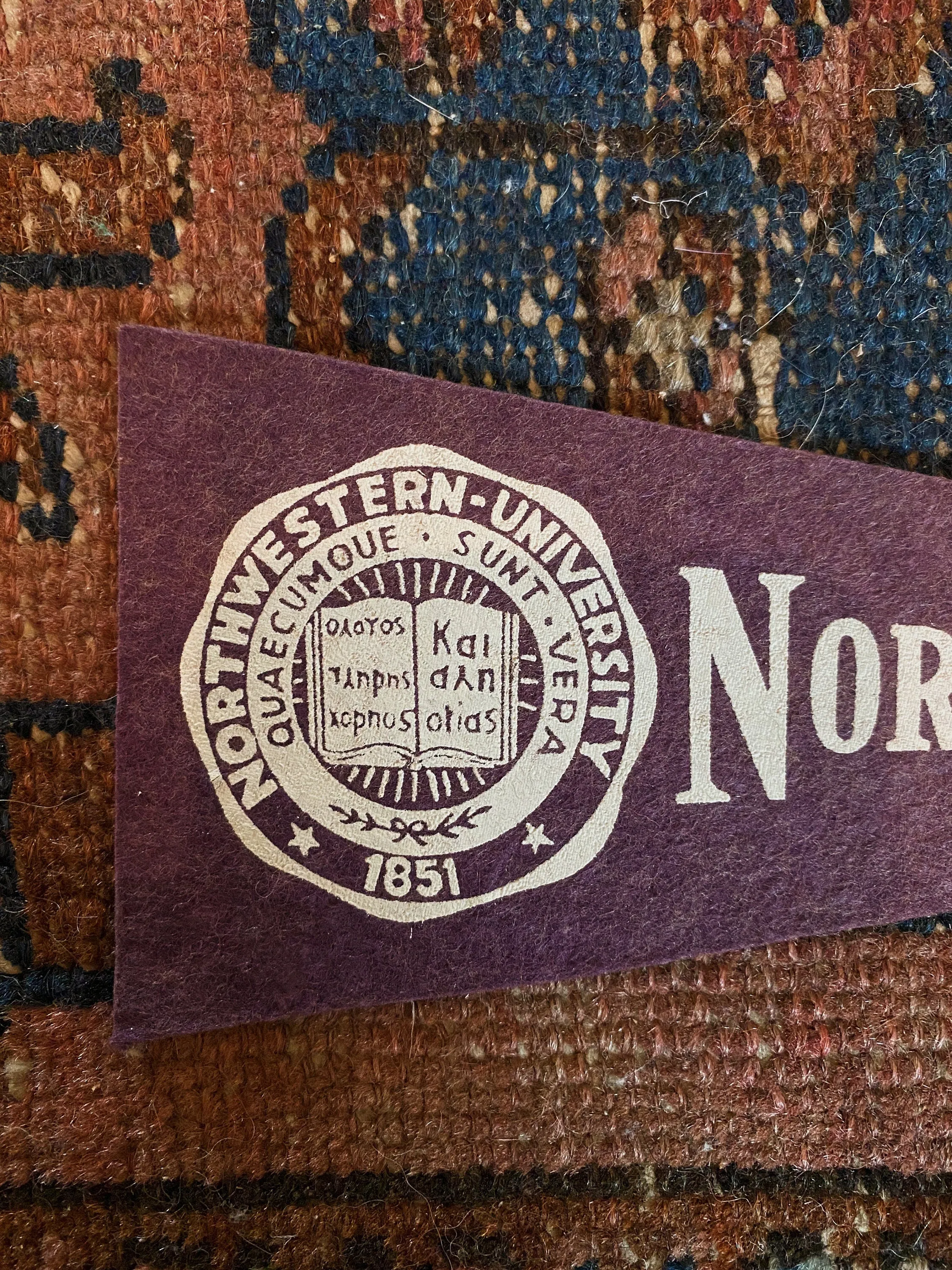 1950's Small Northwestern University Felt Pennant