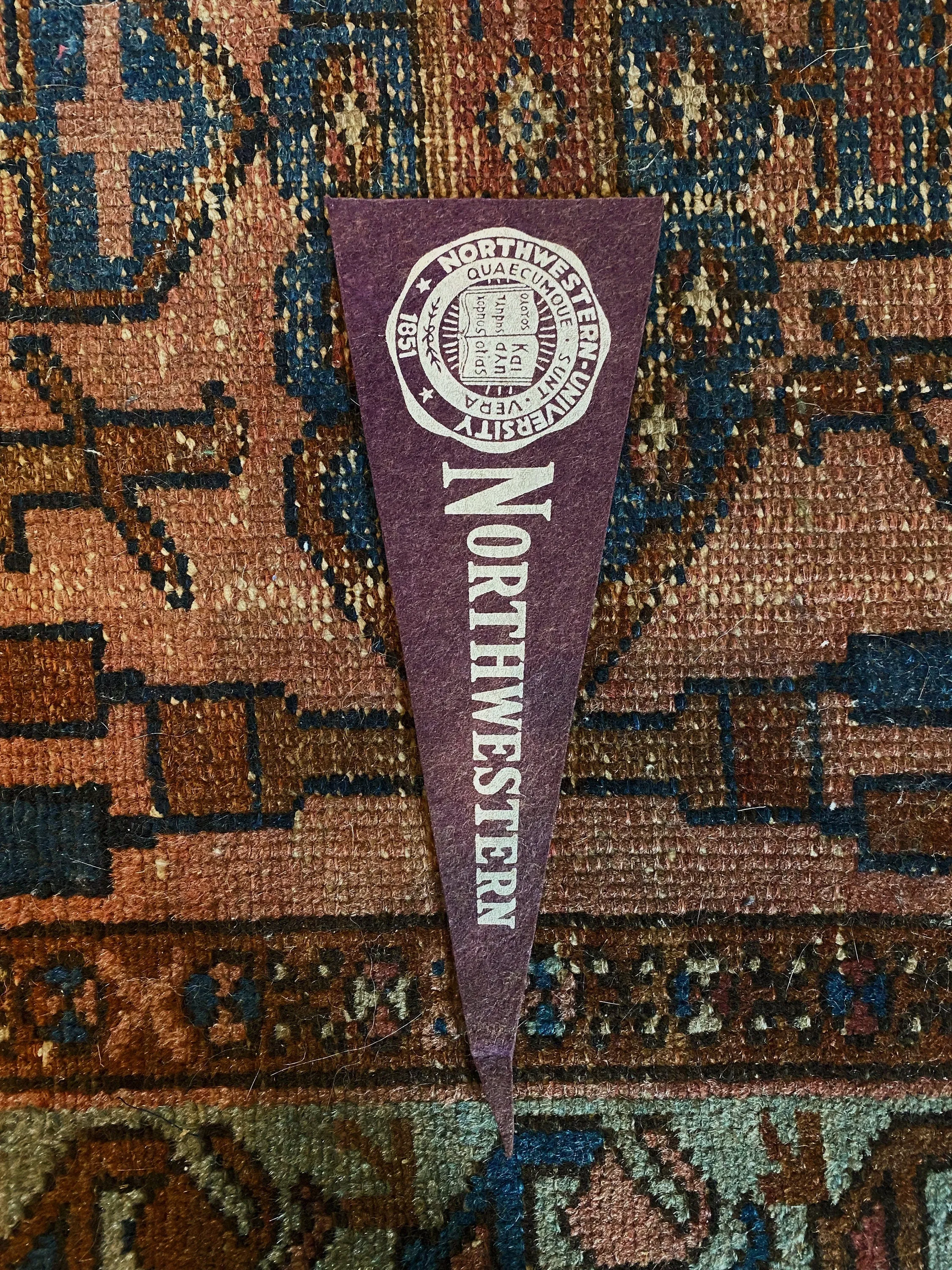 1950's Small Northwestern University Felt Pennant