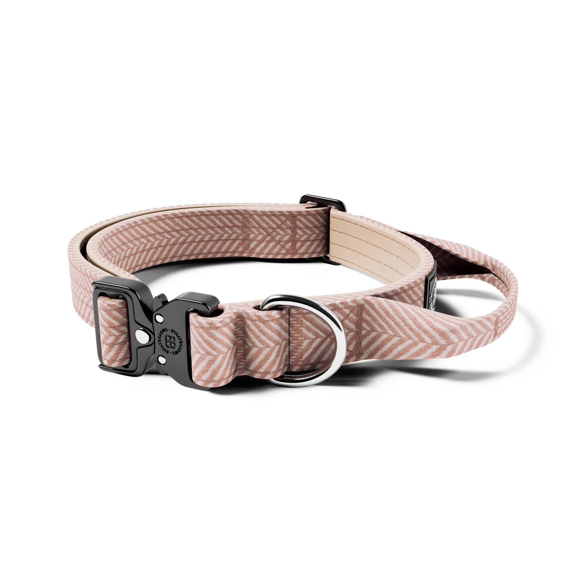 2.5cm Herringbone Combat® Collar | With Handle - Elegant Cream