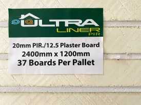 32.5mm Ultraliner Insulated PIR Plasterboard - Pallet of 36