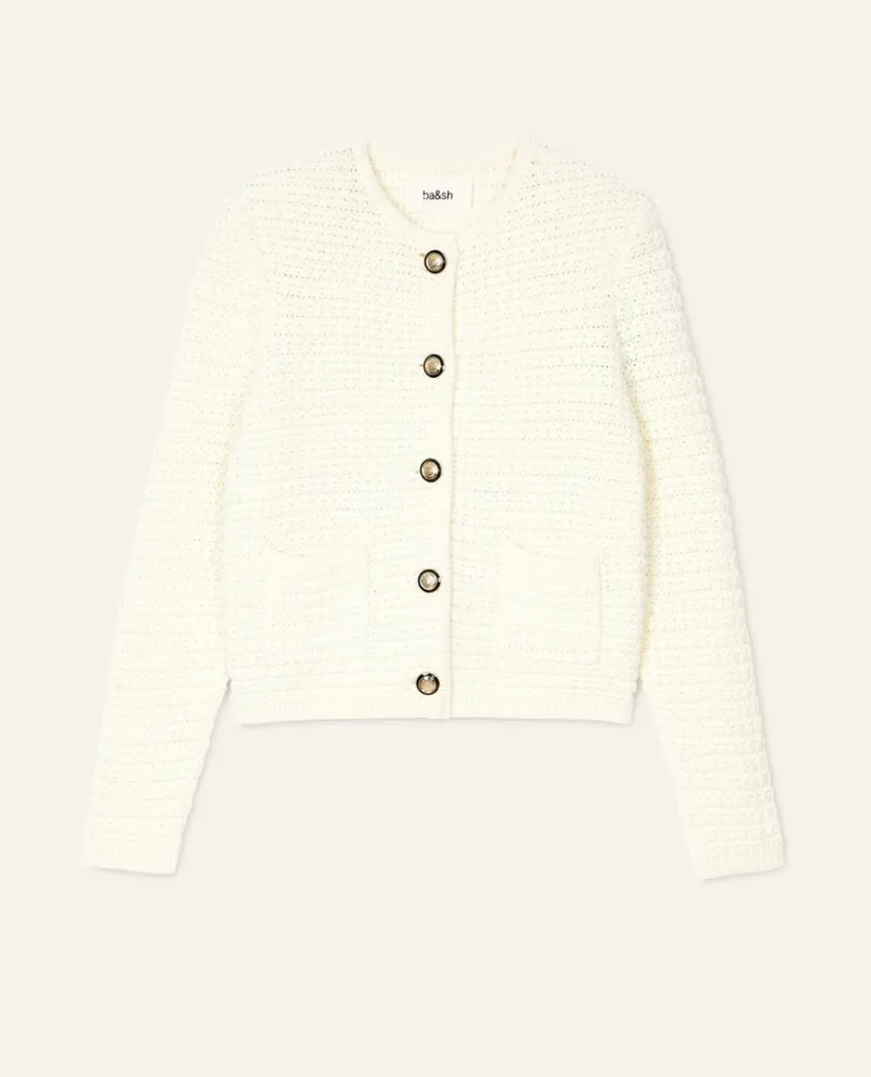 Ba&sh Gaspard Ecru Cream Cardigan