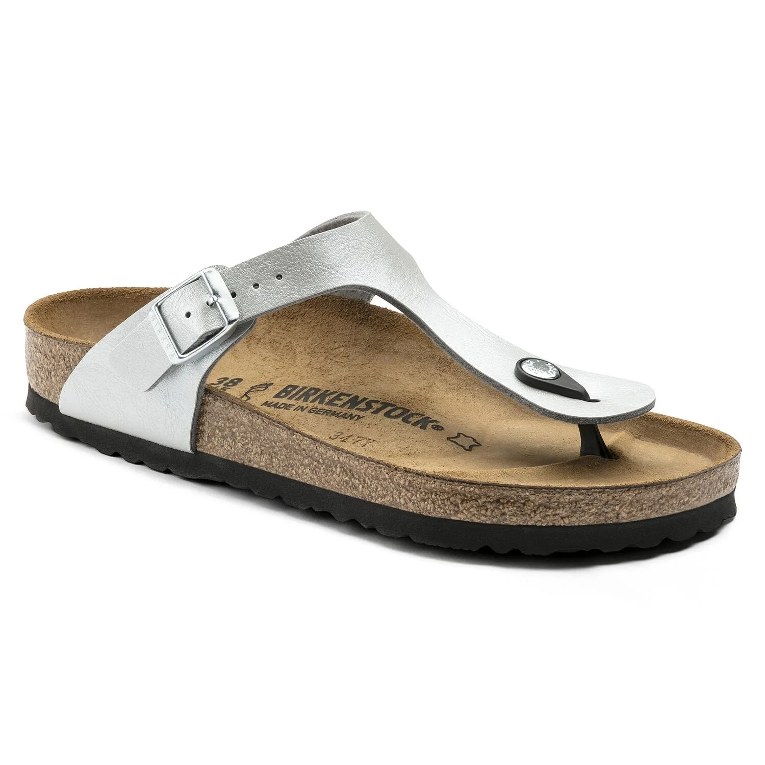 Birkenstock Gizeh Silver Birko-Flor