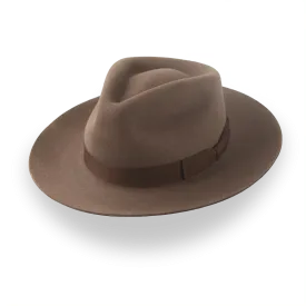 Brown Wide Brim Fedora in Classic Mens Style | The Pathfinder