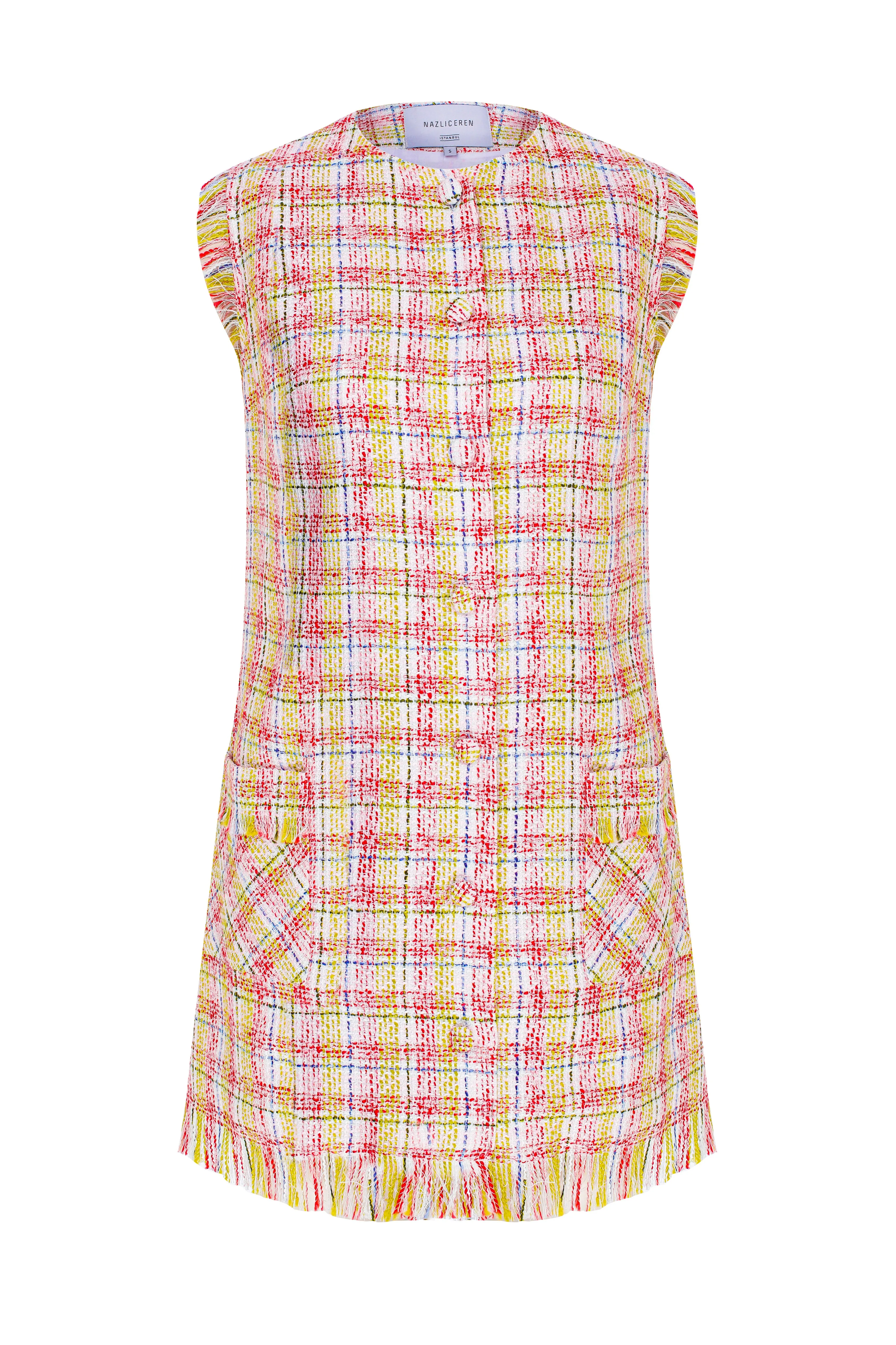 Chloe Cotton Tweed Mini Dress