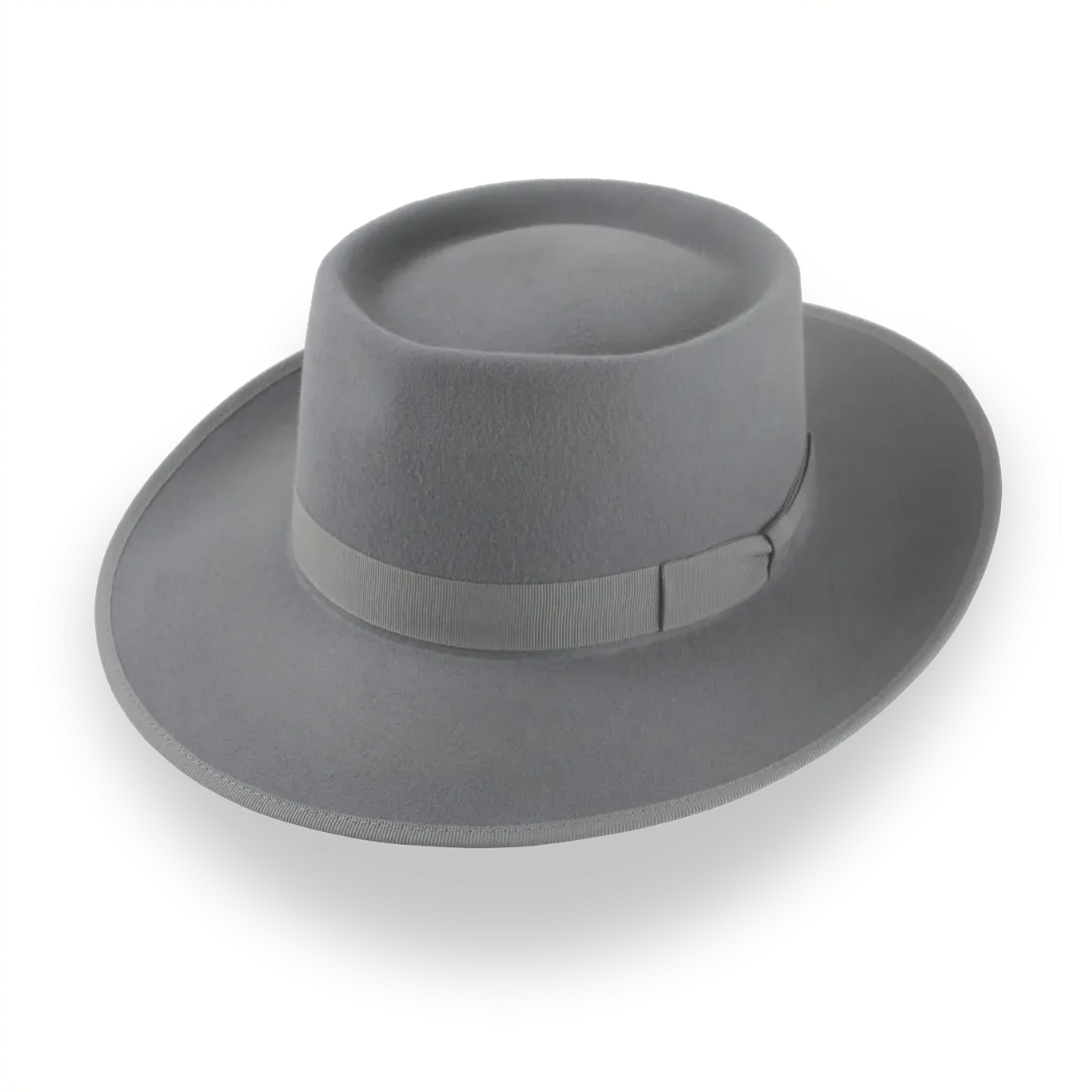 Cinema Inspired Pork Pie Hat with Wide Brim | The Oppenheimer