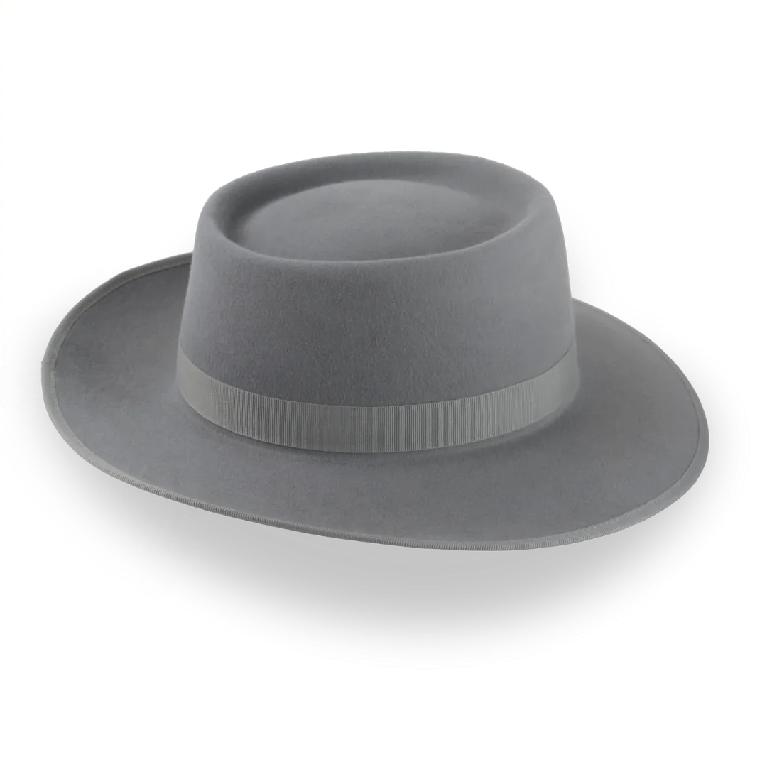 Cinema Inspired Pork Pie Hat with Wide Brim | The Oppenheimer