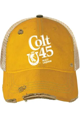 Colt 45 Malt Liquor Brewing Company Retro Brand Vintage Mesh Beer Adjust Hat Cap