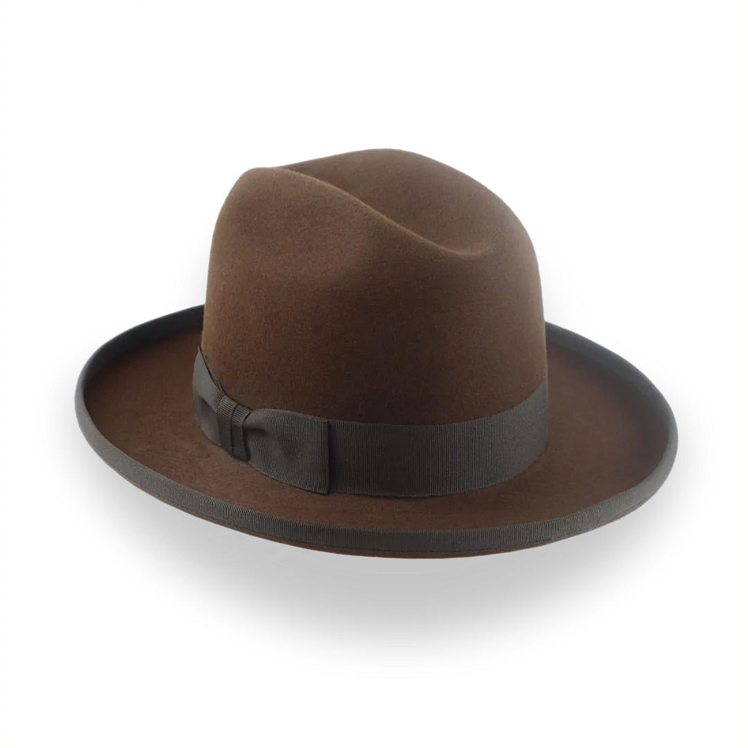 Customizable Mens Western Fedora with Cattleman Crown | The Dakota