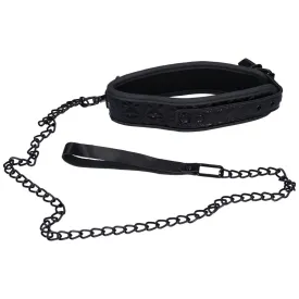 Dark Amour Fetish Bondage Collar with Leash