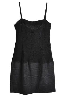 Dolce & Gabbana Lace & Tweed Dress