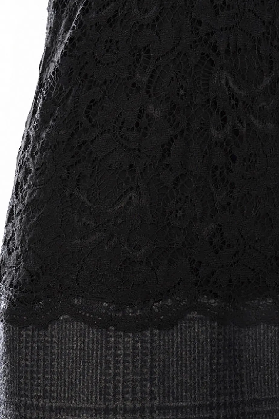 Dolce & Gabbana Lace & Tweed Dress