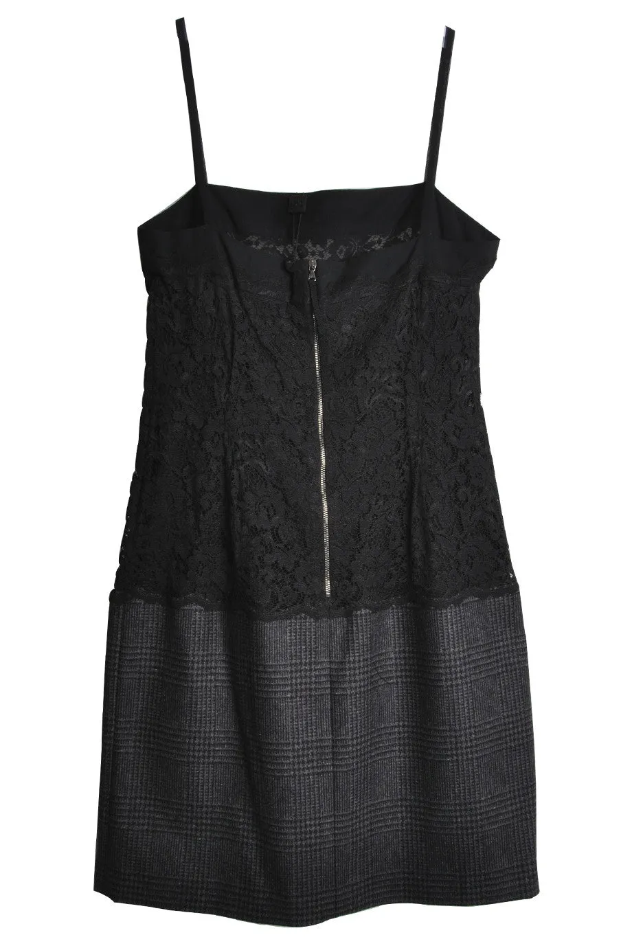 Dolce & Gabbana Lace & Tweed Dress