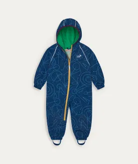 EcoSplash Waterproof Puddlesuit - Blue Bolt