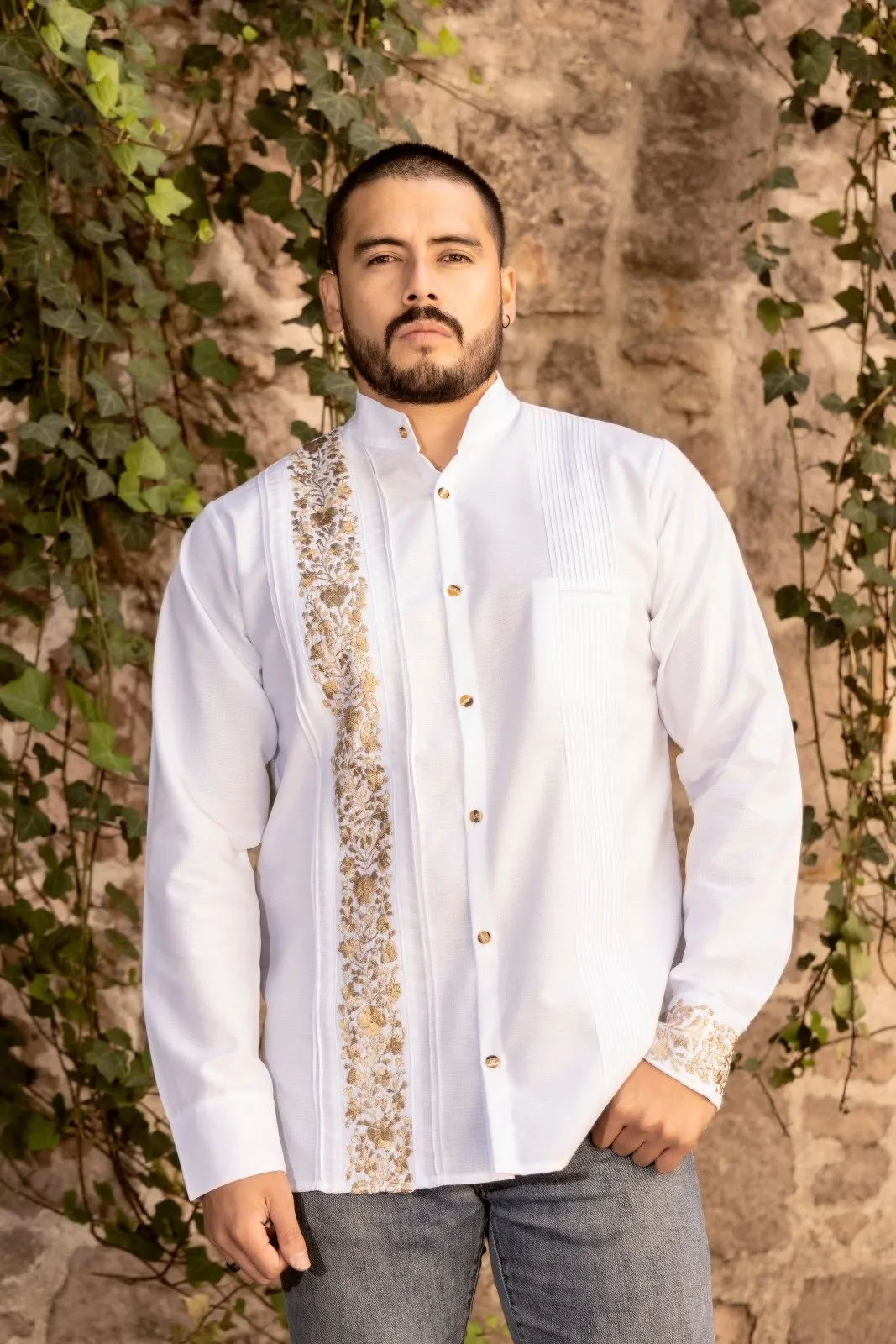 Guayabera San Antonino Dorada Larga