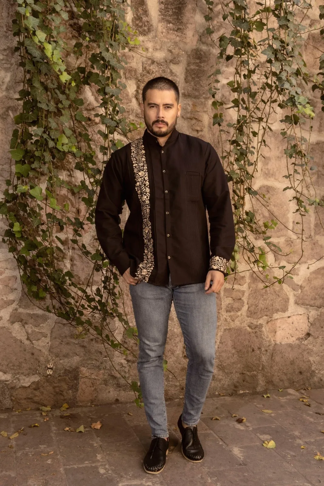 Guayabera San Antonino Dorada Larga