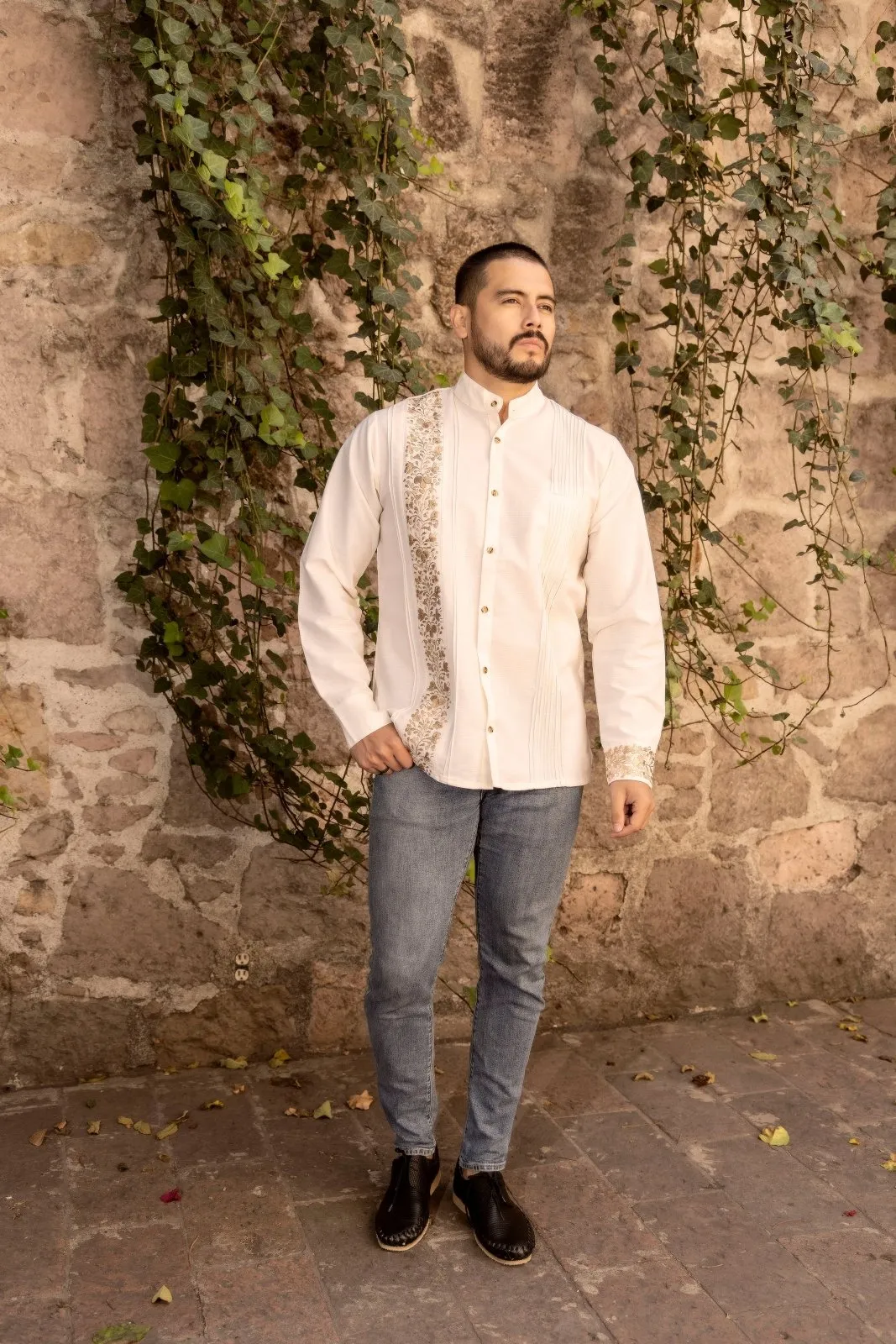 Guayabera San Antonino Dorada Larga