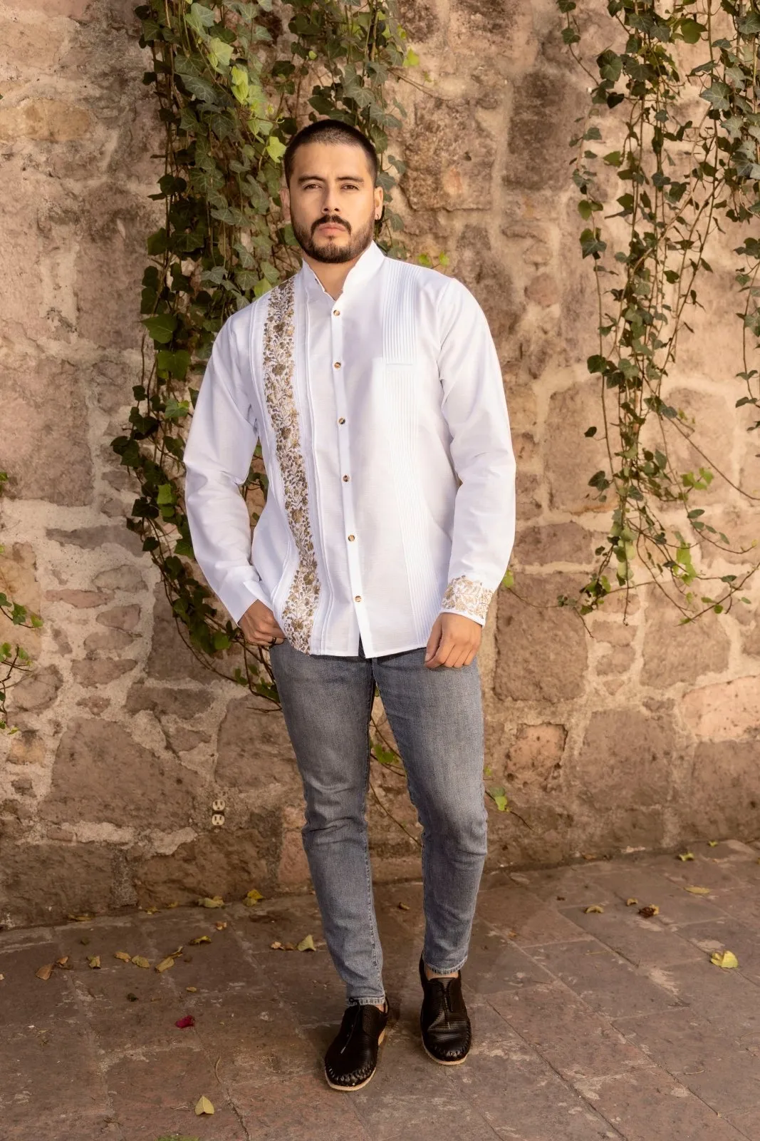 Guayabera San Antonino Dorada Larga