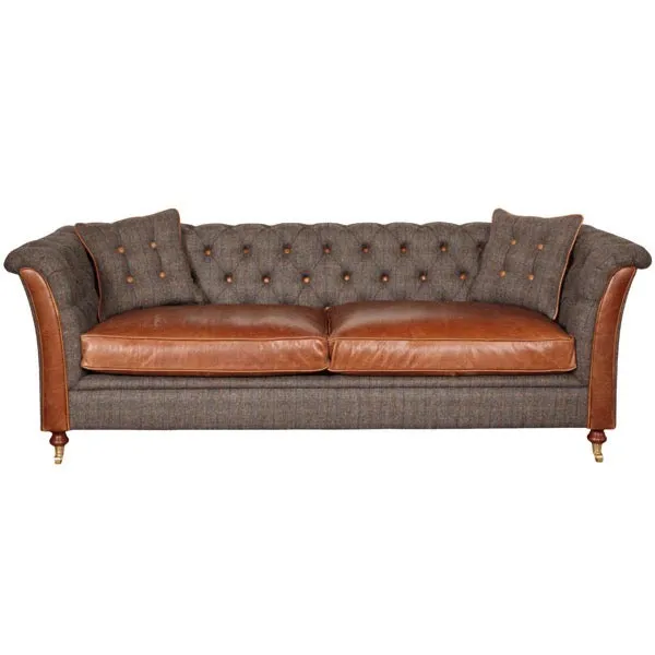 Harris Tweed Harrington 3 Seater Chesterfield Sofa