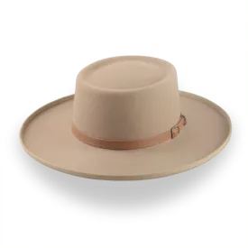 Light Camel Western Gambler Hat with Rolled Brim | The Vista