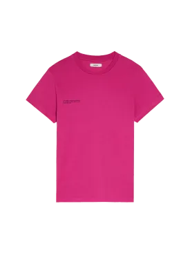 Organic Cotton Lightweight Fitted T-shirt—foxglove pink