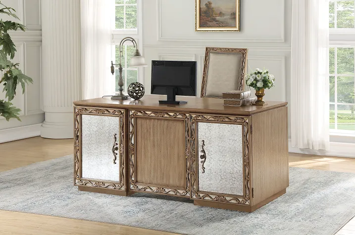 Orianne Antique Gold Desk