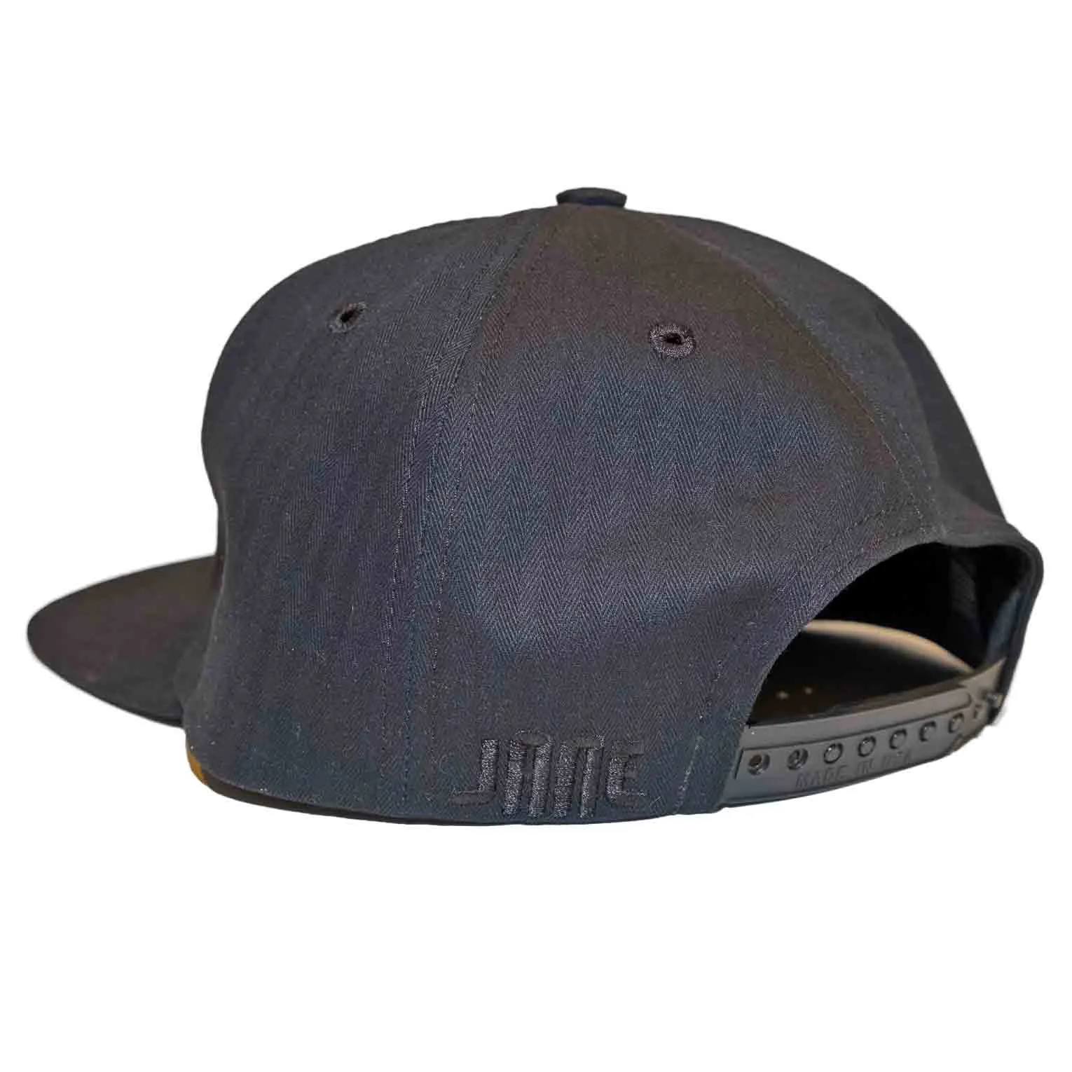 "NY" Ball Cap - Black Herringbone