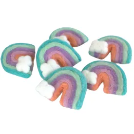 Rainbow & Cloud Felt Shapes- Pastels