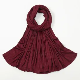 Ribbed Jersey Hijabs - Maroon