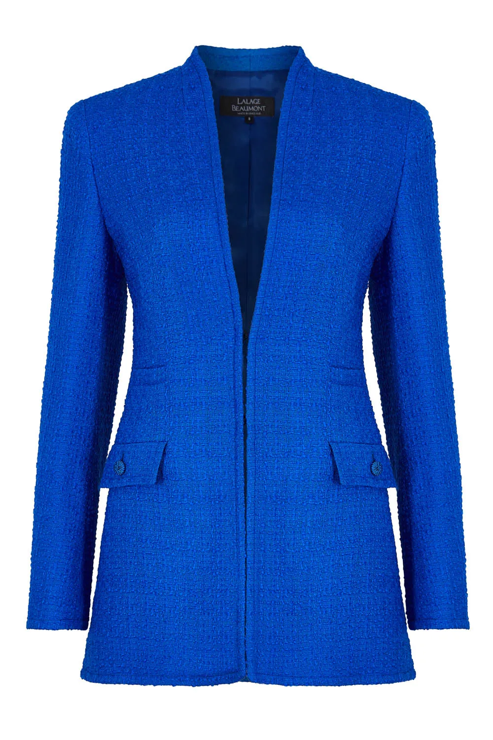 Royal Blue Tweed Jacket - Evelyn