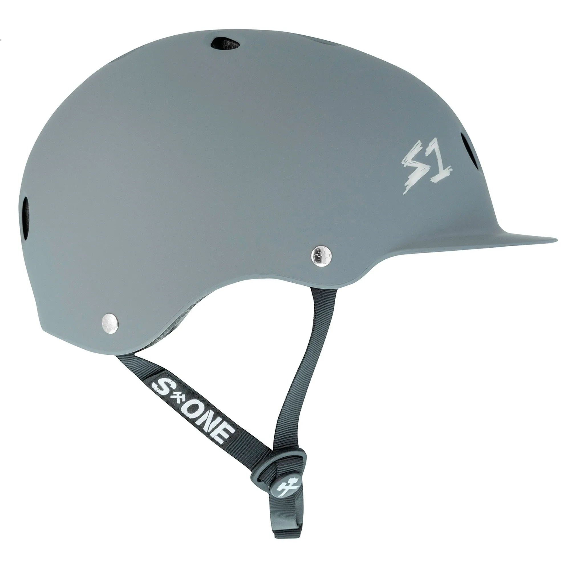 S1 Lifer Brim Helmet - Grey Matte/Undialed LIT Collaboration