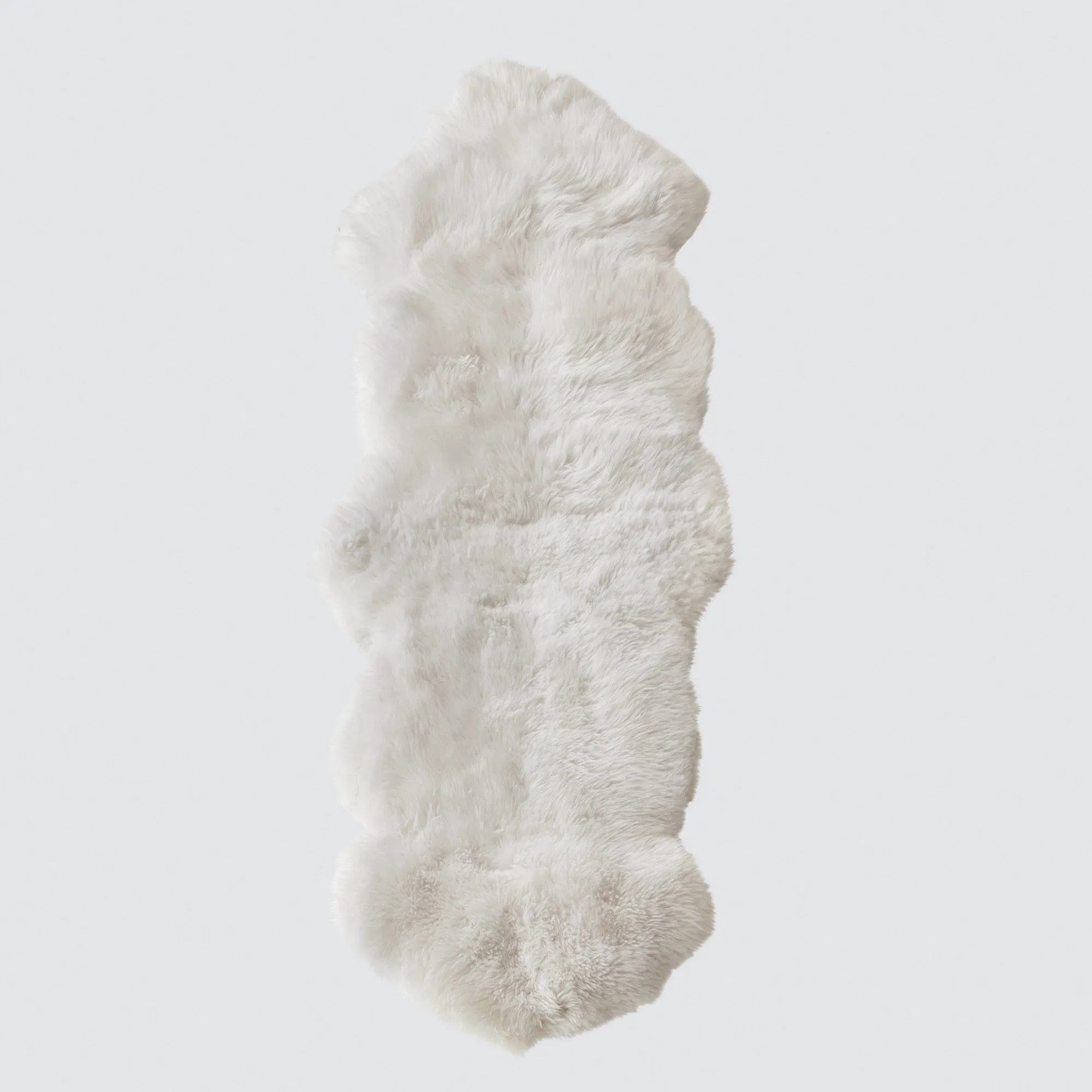 Sheepskin Accent Rug - White