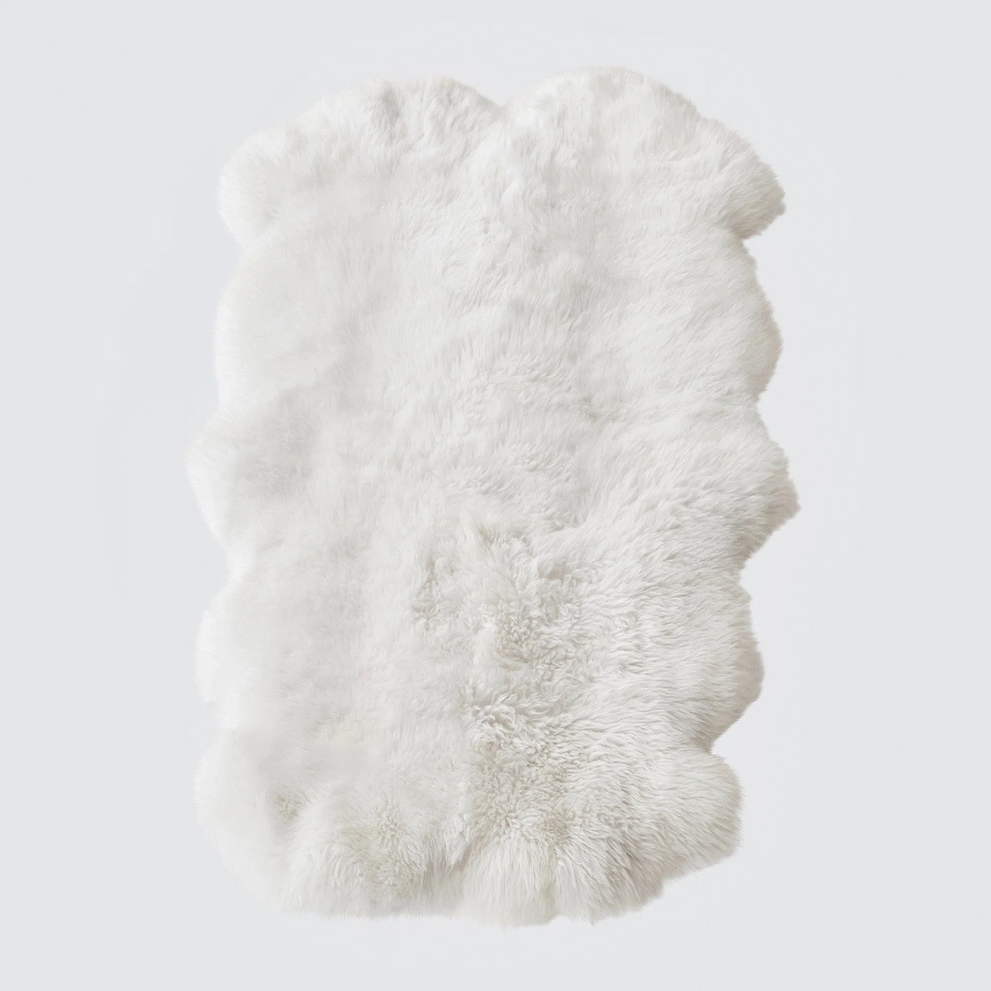 Sheepskin Accent Rug - White