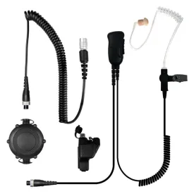 Tactical Lapel Mic Earpiece, Body PTT, Motorola XTS