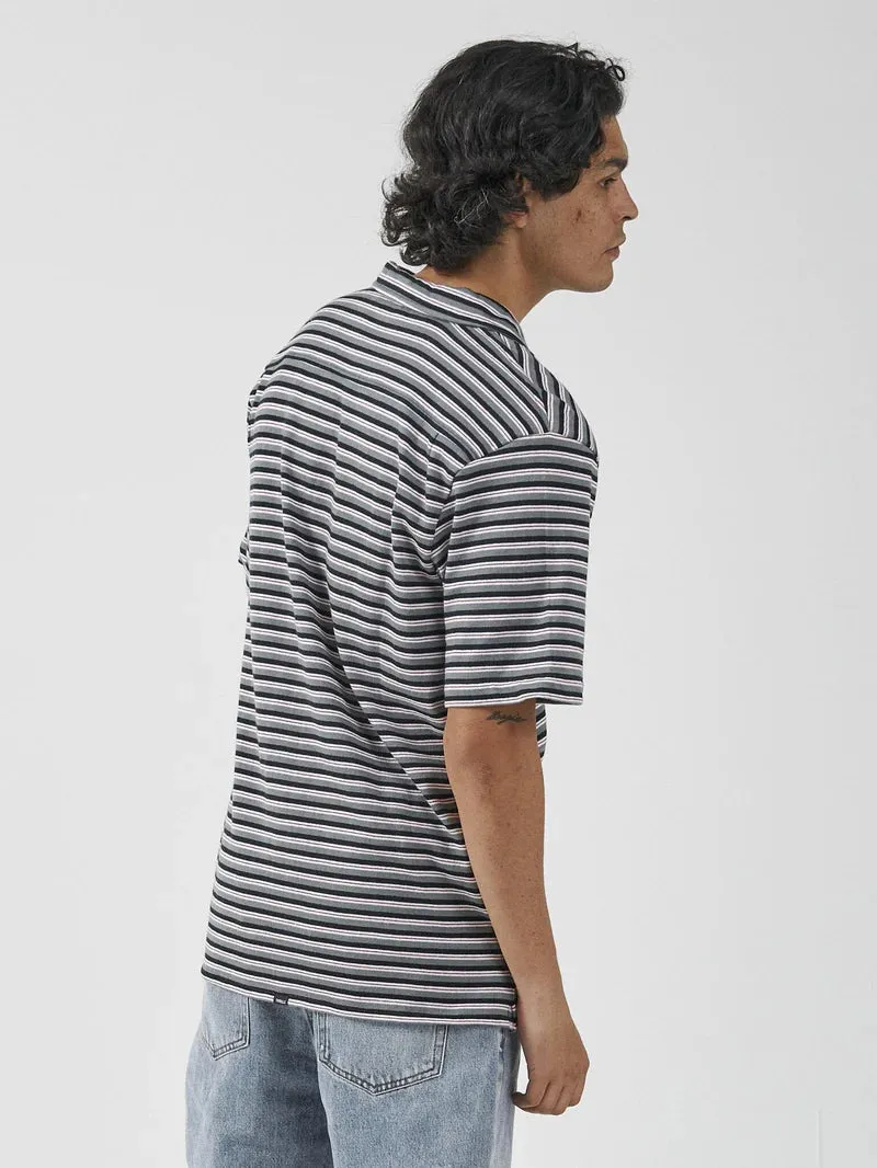 Thrills Knowledge Stripe Bowling Shirt