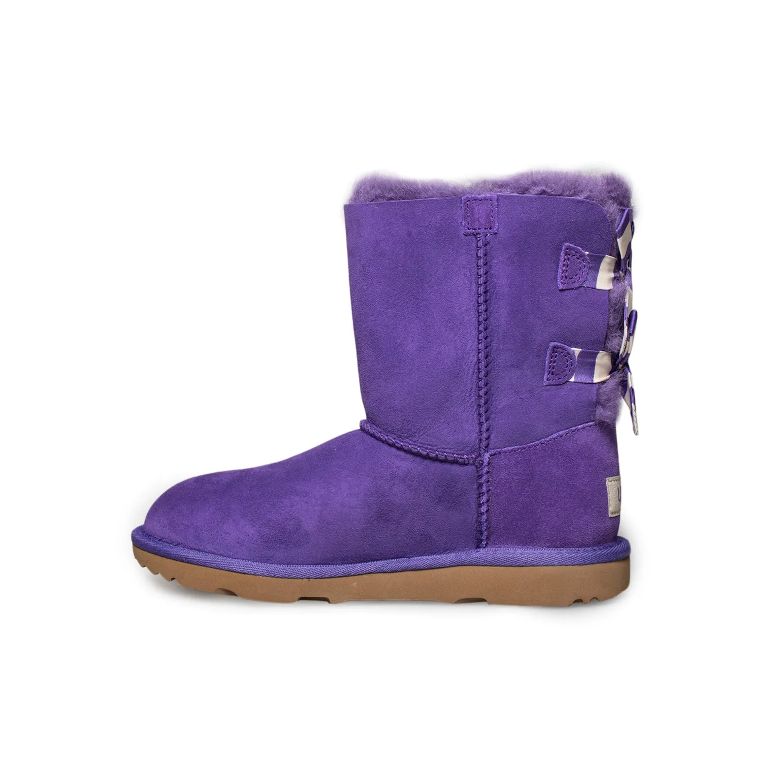 UGG Bailey Bow II Striped Violet Bloom Boots - Kid's