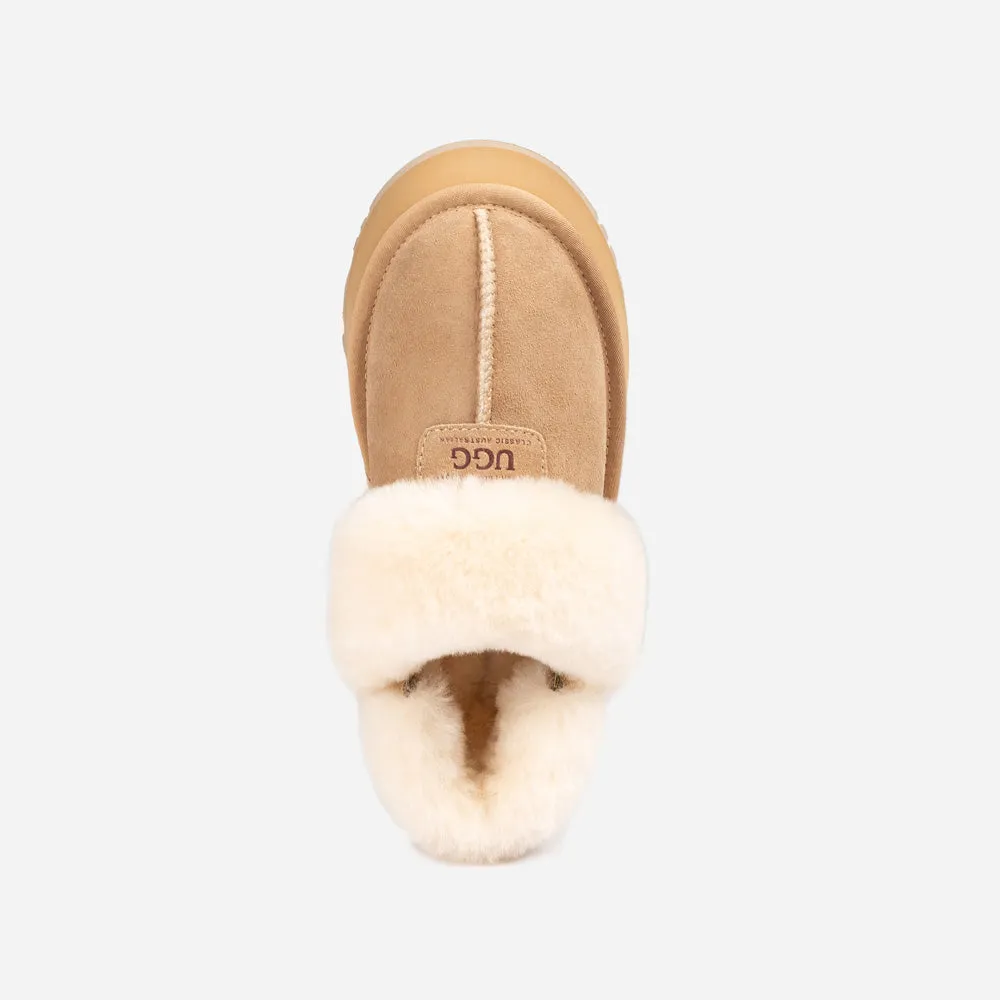 Ugg Coquette Platform Slipper (Elastic Logo & Wool Strap) (Detachable Feature)