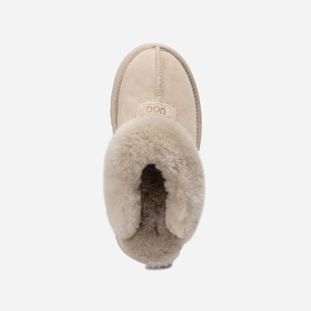 Ugg Coquette Platform Slipper (Elastic Logo & Wool Strap) (Detachable Feature)