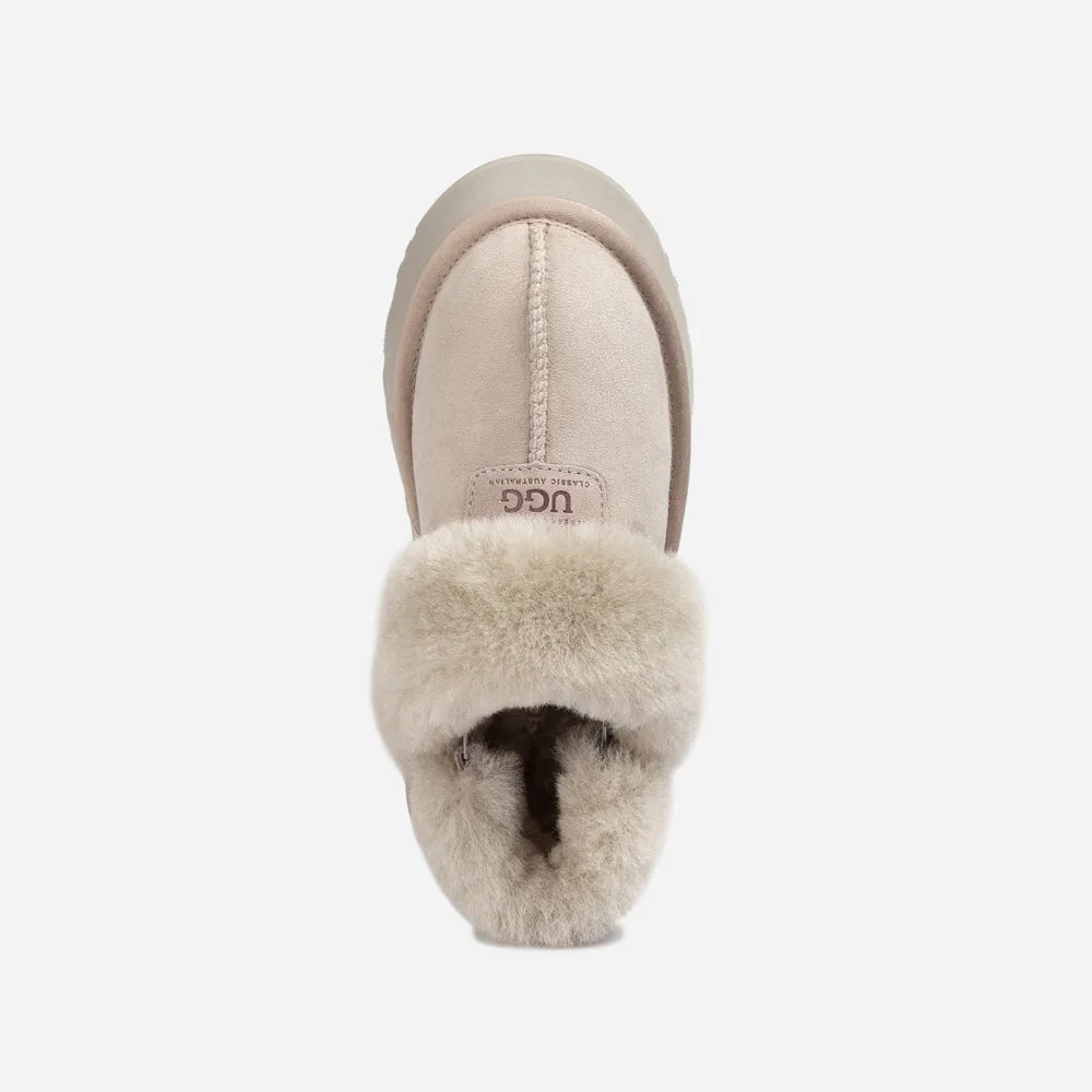 Ugg Coquette Platform Slipper (Elastic Logo & Wool Strap) (Detachable Feature)