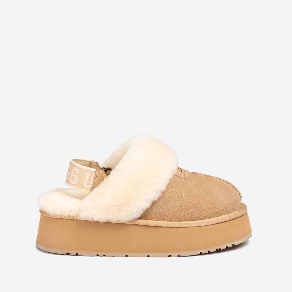 Ugg Coquette Platform Slipper (Elastic Logo & Wool Strap) (Detachable Feature)