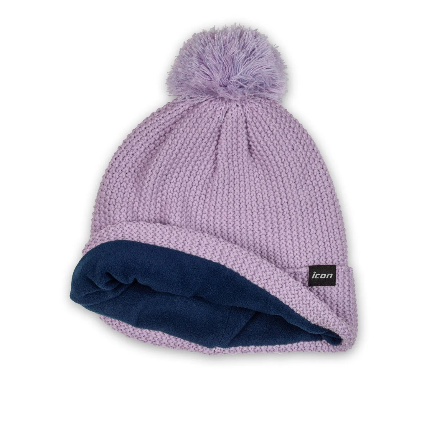 Unisex Merino Wool, Fleece-Lined Bobble Hat