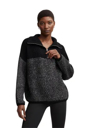 Willard Half Zip Knit 2.0, Black