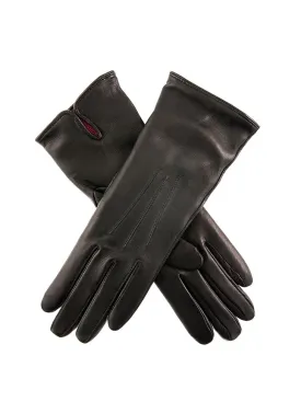 Women's Heritage Three-Point Cashmere-Lined Leather Gloves