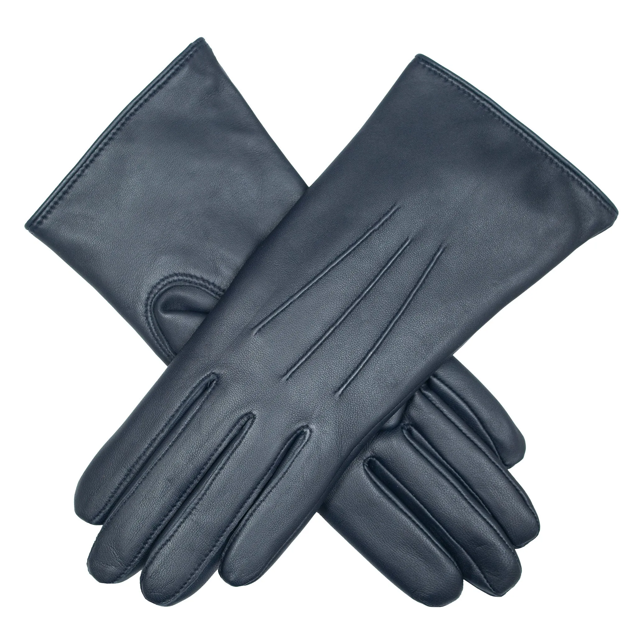 Women’s Heritage Three-Point Fur-Lined Leather Gloves