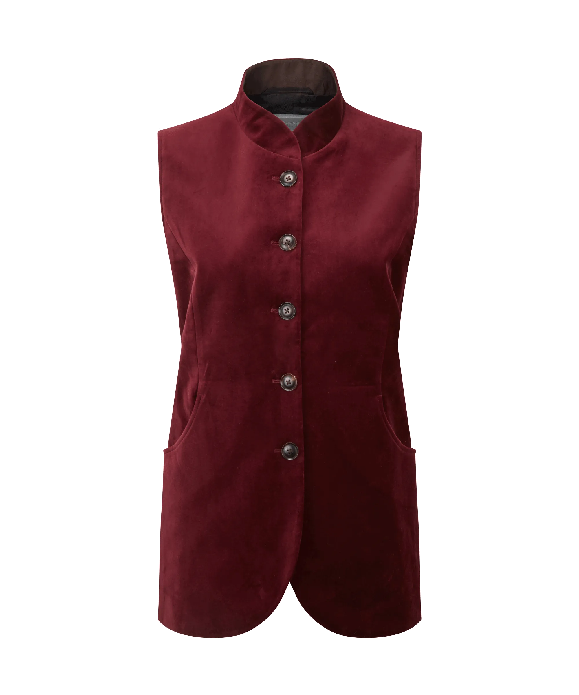 Women's Nehru Waistcoat - Ruby